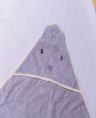 Newborn-4 Years Cotton Baby hooded towel Bunny Face 80x80cm Grey, Pink